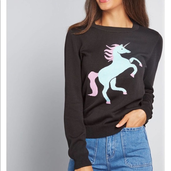 Modcloth Sweaters - ModCloth Dreams Come True Unicorn Sweater Size S